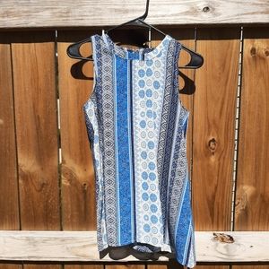 Pink Rose flowy patterned tank top